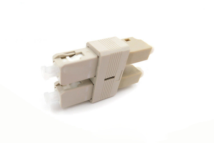 FTTH LC SC Multimode Duplex Hybrid Fiber Optical Cable Adapter Flange 50/125 Grey Color
