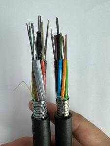 China 2 4 6 8 24 32 48 Cores Armoured Optical Fiber Cable GYTA Underground Fiber Cable factory