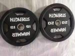 Steel Iron Free Weights Gym Fitness Exercise 5LB 10LB 25LB 35LB 45LB