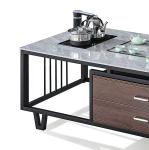 Modern Rectangular Rock Slab Top With Metal Frame Kettle Office Furniture Office