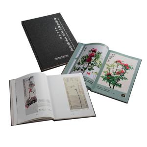 China OEM Hardbound Book Printing Silkscreen Printed Fabric Texture Paper factory