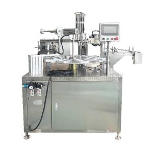 China 2.2KW Yogurt Cup Filling And Sealing Machine 50-500ml Volume Filling factory