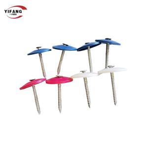 China 7/8inch Galvanized Iron Roofing Nails With Plastic Caps Heat Preservation factory