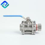 Stainless Steel 3PC Ball Valve Ss316 Female Thread Parallel BSPP
