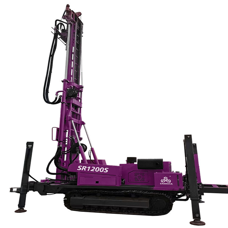 Depth 1000m Water Well Drilling Rig Crawler Drilling Rig Hydraulic Water Drilling Rig Machine