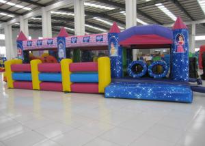 China Commercial Cartoon Inflatable Obstacle Courses Digital Printing 10 X 4m Enviroment - Friendly factory