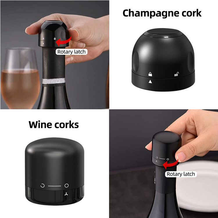 Fashion Modern Food Grade Plastic Silicone Wine Stopper OEM ODM Service