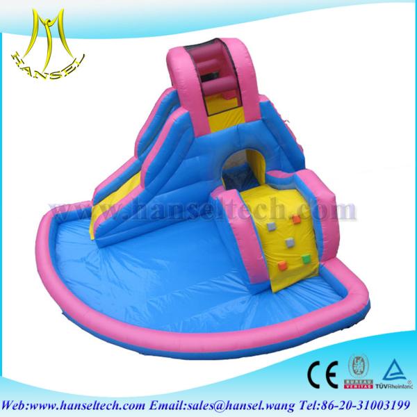 Hansel Factory direct sale 2015 fancy product castle type inflatable pvc slide