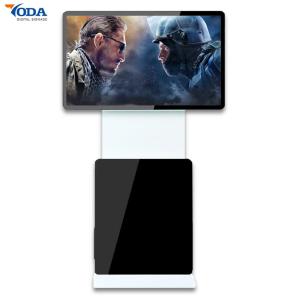 China Android Indoor Rotating LCD Monitor Floor Stand Wifi Touch Screen Kiosk factory