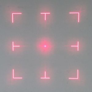 34° Viewfinder DOE Laser Module With Center Point Square Frame