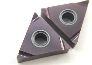 China TNGG160404L Tungsten Carbide Inserts , Turning Tool Inserts For High Surface Scene factory