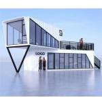 Steel and Sandwich Panel 40ft Prefabricated Luxury Container Homes for Shop
