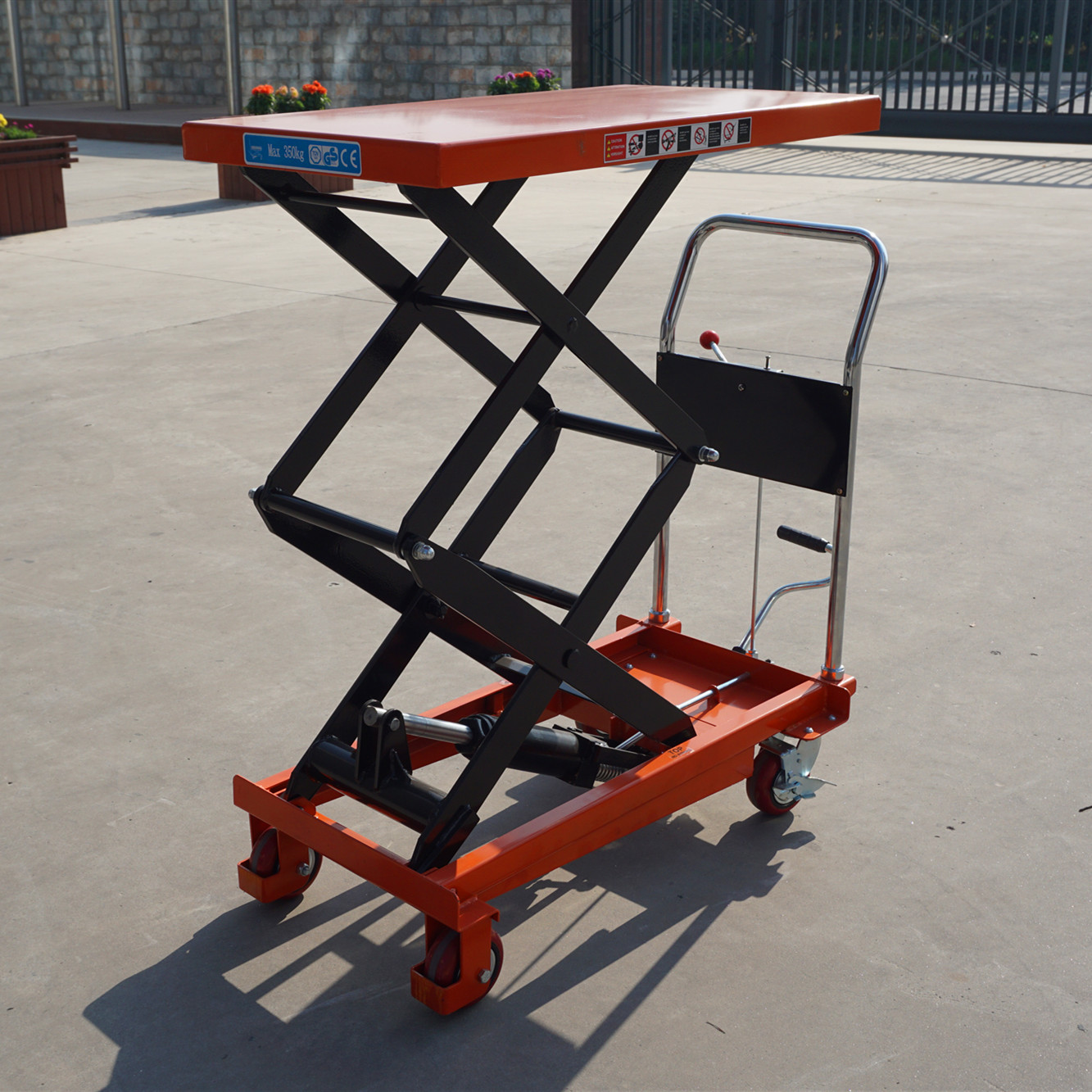 Mini Element Folding Handle Manual Hydraulic Scissor Lift Table