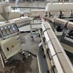 HDPE Plastic Extrusion Machinery Solid Wall Pipe Extrusion Production Line