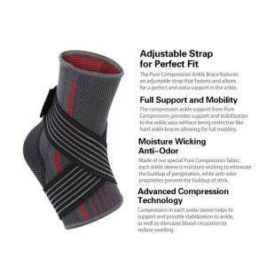 China 2020 New Product Melenlt Breathable Ankle Support Knit Ankle Straps for Sports Protect factory