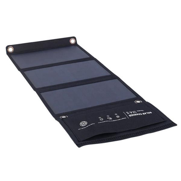 China Portable 21W Foldable Solar Panel Charger For Mobile Phones DC USB Output 670*270*20mm factory