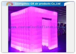 China Multicolor Led Inflatable Photo Booth Enclosure / Inflatable Photo Studio for Club factory