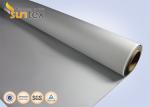 0.4mm Air Distribution PU Coated Fiberglass Fabric Flame Retardant M0 Certificat