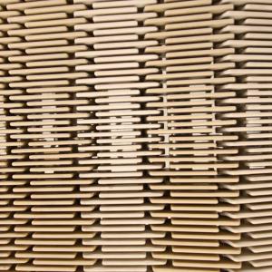 China 4809 Series Pitch 57.15mm Raised Rib Plastic Modular Belt for Bottles factory