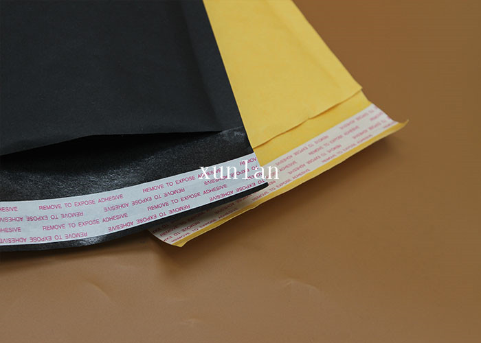 Recyclable Kraft Paper Bubble Mailers Shipping Envelopes Yellow Sealed Bubble Wrap Pouches