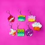 Windmill Children'S Educational Toy Stress Relief Keychain Bubble Pop Fidget Toy