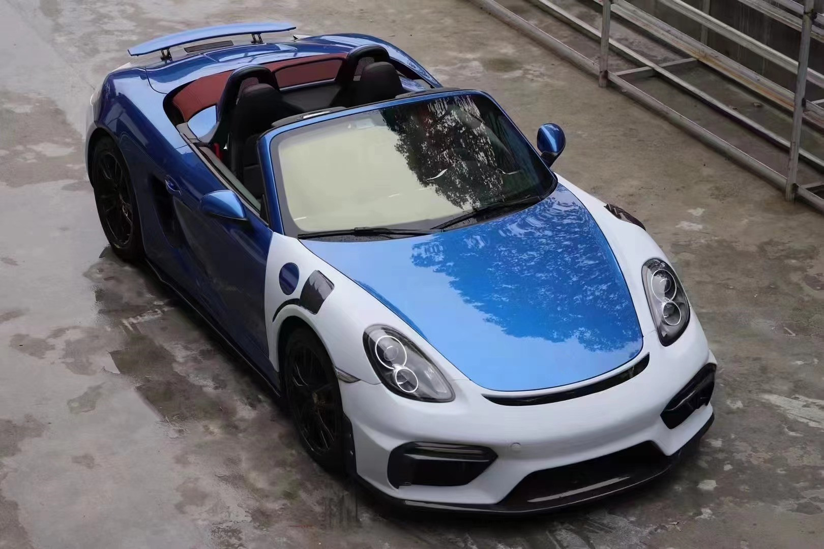 Auto Parts for Porsche 981Boxster Cayman Body Kit 981Boxster Cayman Upgraded GT4-style Front and Rear Bumper Body Kit