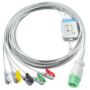 China 5 Lead TPU Direct-Connect ECG Cable Compatible with Comen factory