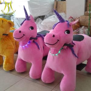 China Hansel wholesale plush animal coin operated happy plush motorized animals for sale factory