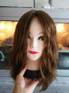 China Factory Price Color Brown Virgin Brazilian Hair Jewish Wig Body Wave factory
