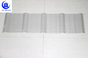 China Plastic Transparent Tiles Clear Polycarbonate Roofing Greenhouse Tiles factory