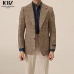 End Men's Plaid Woolen Suit Jacket Vintage Italian Winter Clothing Length