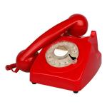 CE Antique Corded Phone Retro Decorative Rotary Phone Plastic