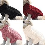 Multi Colors Warm Soft Winter 0.5kg PET Dog Sweater Clothes
