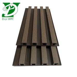 China 219x26mm WPC Slatted Cladding WPC Panels For Exterior Decoration factory