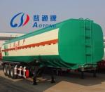 Stainless Steel Edible Liquid Oil Tanker 3 Axles 45000L Water Tank Trailer