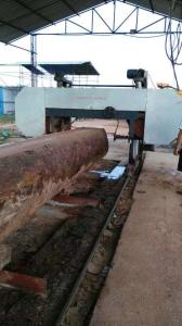 China Big Wood Log Bandsaw Saw Machines, Horizontal Band Sawmill for hardwood logs cutting factory