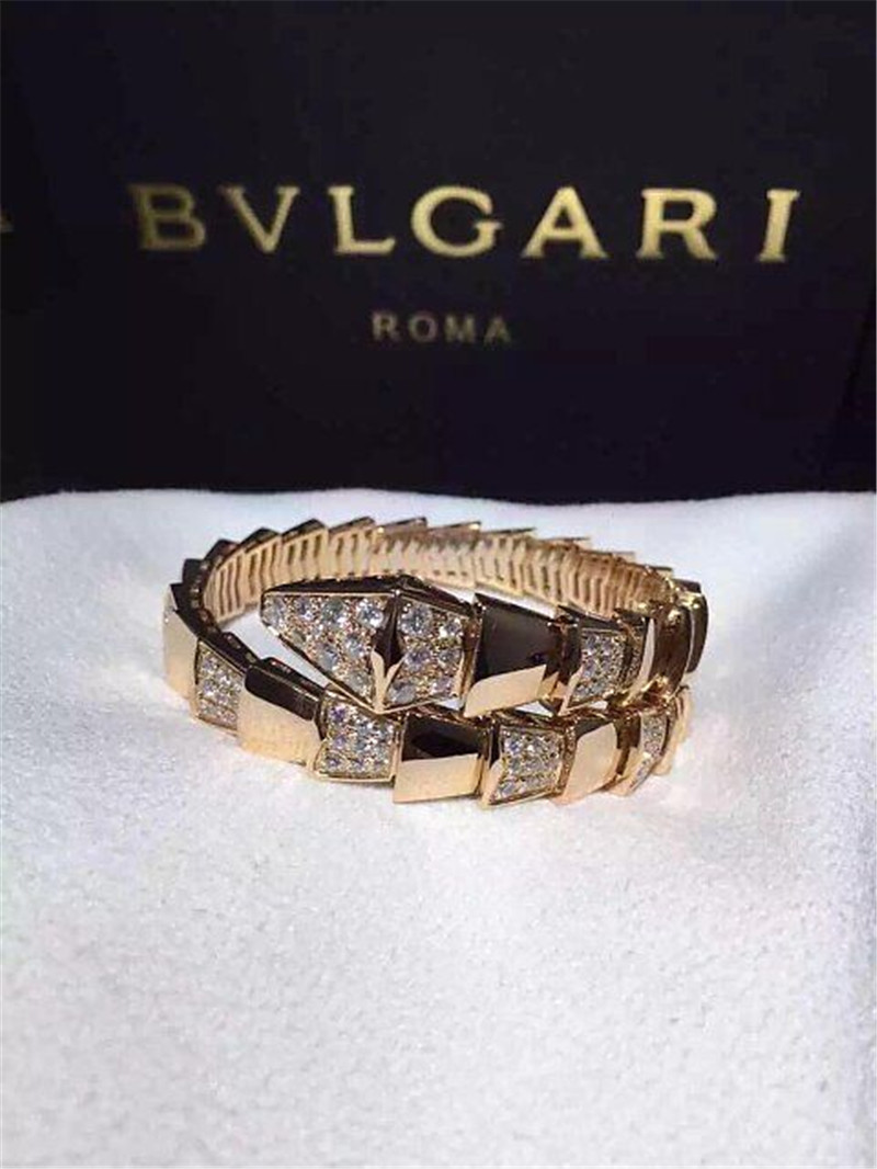 Bi diamond snake Bracelet 18k gold white gold yellow gold rose gold diamond Bracelet Jewelry factory in Shenzhen, China