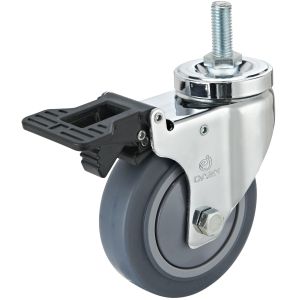 Thermoplastic Rubber Industrial Casters Wheel Medium Duty Castors
