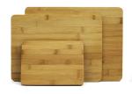 Natural Bamboo 100% Premium Organic Cutting & Serving Board Set bamboo cutting