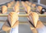 Ice Cream Pizza Waffle Cone Production Line CE Approved Baking Plares 260mm