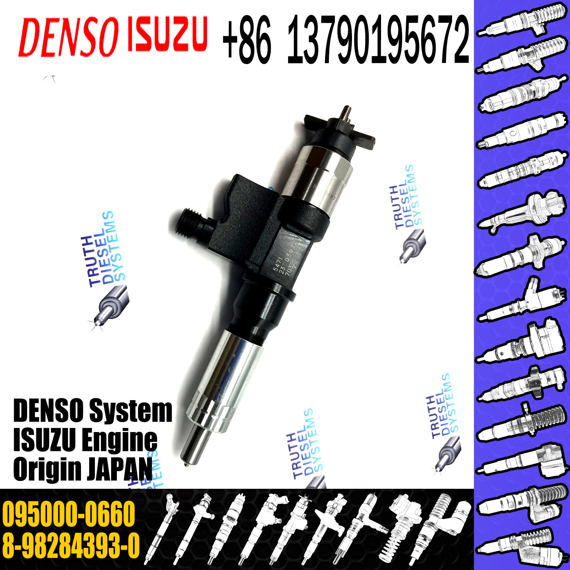Original New Diesel Injection 8982843930 8-98284393-0 095000-0660 For ISUZU 4HK1 6HK1