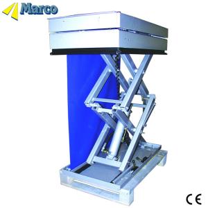 China CE Approved Marco High Scissor Lift Table with Curtain factory