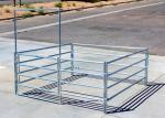 Green Portable Livestock Fence Panels , Sheep / Goat Corral Panel With Gate