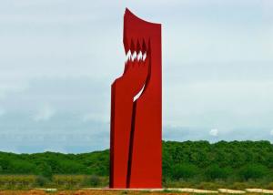 China Large Size Famous European Painted Metal Sculpture Residential Landscape Sculpture factory