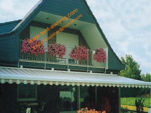 China Patio Balcony Motorized Remote Control Automatic Retractable Electric Awning factory