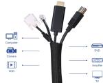Flame Retardant 6mm Self Wrapping Split Braided Sleeving Split Braided Cable