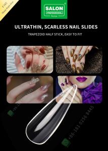 China 500pcs Sharp Shape Lady French Style Artificial False Nails Half Tips and Full Cover False Nail factory