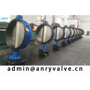 Manual NBR Seats Cast Iron Butterfly Valve PN16 Simple Structure