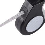Retractable Dog Traction Rope Walking Running Dog Leash 3M Grey Color