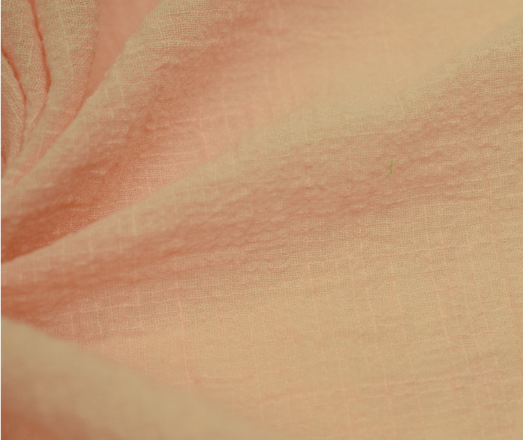 Environmental 110GSM Muslin Blanket Fabric Orange Gauze Fabric